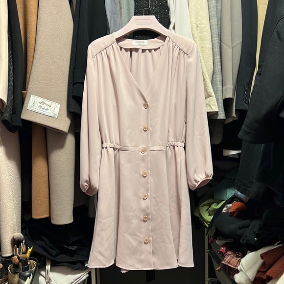 Aritzia babaton day dress light pink - Picture 3 of 6